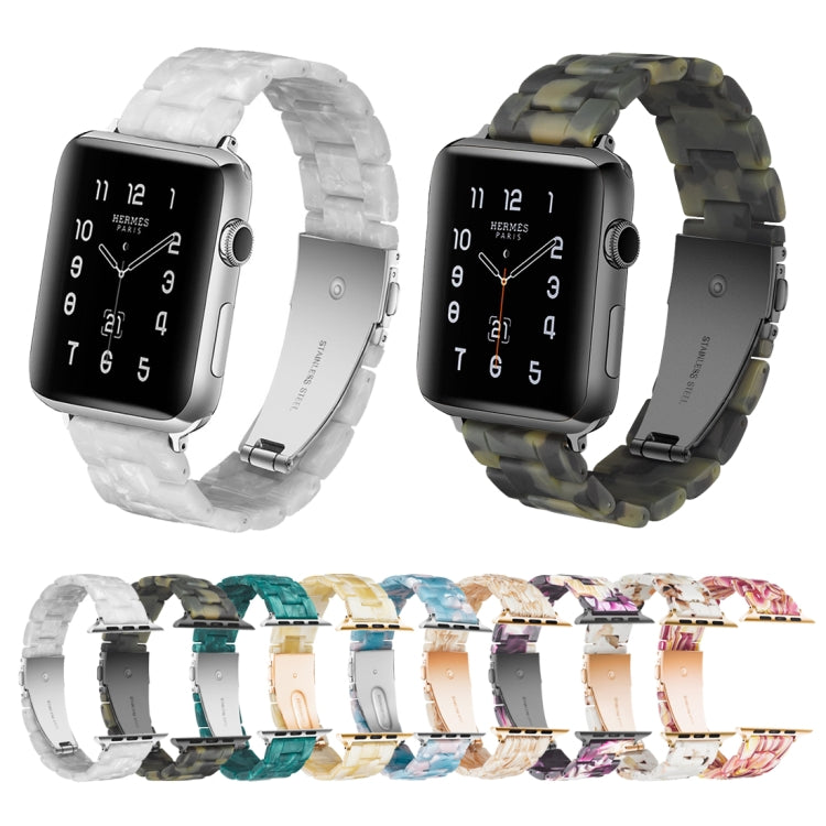 簡約時尚樹脂錶帶，適用於Apple Watch系列4 40毫米及系列3、2、1 38毫米，適用於Apple Watch系列4 44毫米及系列3、2、1 42毫米