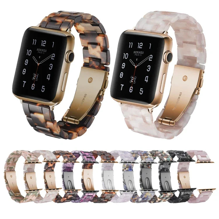簡約時尚樹脂錶帶，適用 Apple Watch Series 4 44mm & Series 3 & 2 & 1 42mm，適用 Apple Watch Series 4 40mm & Series 3 & 2 & 1 38mm，適用 Apple Watch Series 4 44mm & Series 3 & 2 & 1 42mm & Series 3 & 2 & 1 42mm