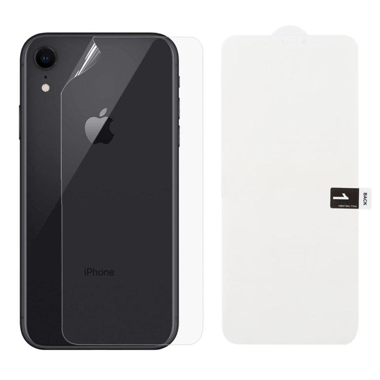柔軟水凝膠全覆蓋背面保護膜，適用於iPhone XR（背面）（1片裝）