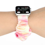 法蘭絨髮圈替換錶帶，適用 Apple Watch Ultra 49mm / Series 8&7 45mm / SE 2&6&SE&5&4 44mm / 3&2&1 42mm，適用 Apple Watch Series 7 45mm / 6 & SE & 5 & 4 44mm / 3 & 2 & 1 42mm