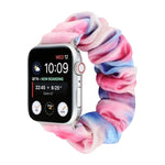 法蘭絨髮圈替換錶帶，適用 Apple Watch Ultra 49mm / Series 8&7 45mm / SE 2&6&SE&5&4 44mm / 3&2&1 42mm，適用 Apple Watch Series 7 45mm / 6 & SE & 5 & 4 44mm / 3 & 2 & 1 42mm