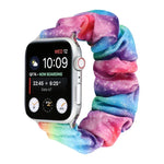 法蘭絨髮圈替換錶帶，適用 Apple Watch Ultra 49mm / Series 8&7 45mm / SE 2&6&SE&5&4 44mm / 3&2&1 42mm，適用 Apple Watch Series 7 45mm / 6 & SE & 5 & 4 44mm / 3 & 2 & 1 42mm