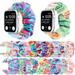 法蘭絨髮圈替換錶帶，適用 Apple Watch Ultra 49mm / Series 8&7 45mm / SE 2&6&SE&5&4 44mm / 3&2&1 42mm，適用 Apple Watch Series 7 45mm / 6 & SE & 5 & 4 44mm / 3 & 2 & 1 42mm