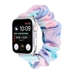 法蘭絨髮圈替換錶帶，適用 Apple Watch Ultra 49mm / Series 8&7 45mm / SE 2&6&SE&5&4 44mm / 3&2&1 42mm，適用 Apple Watch Series 7 45mm / 6 & SE & 5 & 4 44mm / 3 & 2 & 1 42mm