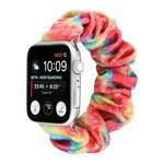 法蘭絨髮圈替換錶帶，適用 Apple Watch Ultra 49mm / Series 8&7 45mm / SE 2&6&SE&5&4 44mm / 3&2&1 42mm，適用 Apple Watch Series 7 45mm / 6 & SE & 5 & 4 44mm / 3 & 2 & 1 42mm
