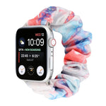 法蘭絨髮圈替換錶帶，適用 Apple Watch Ultra 49mm / Series 8&7 45mm / SE 2&6&SE&5&4 44mm / 3&2&1 42mm，適用 Apple Watch Series 7 45mm / 6 & SE & 5 & 4 44mm / 3 & 2 & 1 42mm