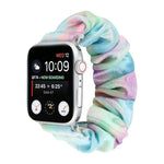 法蘭絨髮圈替換錶帶，適用 Apple Watch Ultra 49mm / Series 8&7 45mm / SE 2&6&SE&5&4 44mm / 3&2&1 42mm，適用 Apple Watch Series 7 45mm / 6 & SE & 5 & 4 44mm / 3 & 2 & 1 42mm