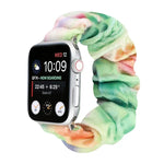 法蘭絨髮圈替換錶帶，適用 Apple Watch Ultra 49mm / Series 8&7 45mm / SE 2&6&SE&5&4 44mm / 3&2&1 42mm，適用 Apple Watch Series 7 45mm / 6 & SE & 5 & 4 44mm / 3 & 2 & 1 42mm