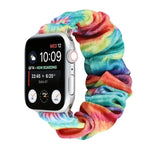 法蘭絨髮圈替換錶帶，適用 Apple Watch Ultra 49mm / Series 8&7 45mm / SE 2&6&SE&5&4 44mm / 3&2&1 42mm，適用 Apple Watch Series 7 45mm / 6 & SE & 5 & 4 44mm / 3 & 2 & 1 42mm