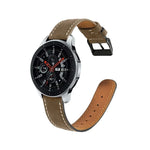適用於 Samsung Galaxy Watch Active / Active 2 40mm / Active 2 44mm 圓尾真皮替換錶帶，適用於 Samsung Galaxy Watch Active