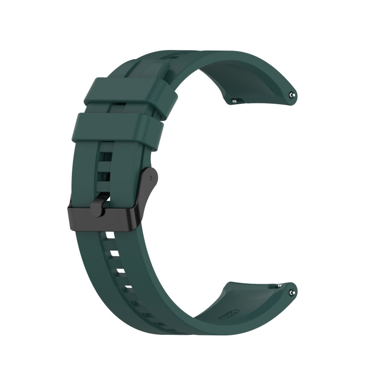 For Huawei Watch GT 2 Pro Silicone Replacement Strap Watchband with Black Steel Buckle
