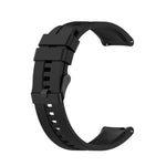 For Huawei Watch GT 2 42mm Silicone Replacement Wrist Strap Watchband, with Black Buckle, with Silver Buckle
