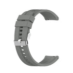 For Huawei Watch GT 2 42mm Silicone Replacement Wrist Strap Watchband, with Black Buckle, with Silver Buckle