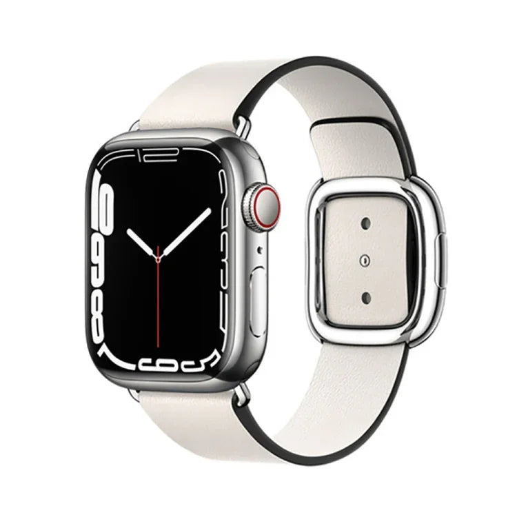 現代風格皮革錶帶，適用於 Apple Watch 49mm / 46mm / 45mm / 44mm / 42mm，適用於 Apple Watch 49mm / 46mm / 45mm / 44mm / 42mm，適用於 Apple Watch Ultra 49mm / Series 8&7 45mm / SE 2&6&SE&5&4 44mm / 3&2&1 42mm