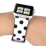 時尚點點系列錶帶，適用於 Apple Watch Series 6 & SE & 5 & 4 40mm / 3 & 2 & 1 38mm，Apple Watch Series 7 41mm / 6 & SE & 5 & 4 40mm / 3 & 2 & 1 38mm，Apple Watch Series 8&7 41mm / SE 2&6&SE&5&4 40mm / 3&2&1 38mm