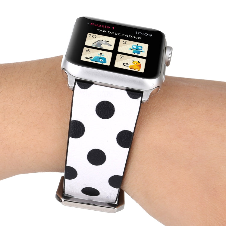 時尚點點系列錶帶，適用於 Apple Watch Series 6 & SE & 5 & 4 40mm / 3 & 2 & 1 38mm，Apple Watch Series 7 41mm / 6 & SE & 5 & 4 40mm / 3 & 2 & 1 38mm，Apple Watch Series 8&7 41mm / SE 2&6&SE&5&4 40mm / 3&2&1 38mm