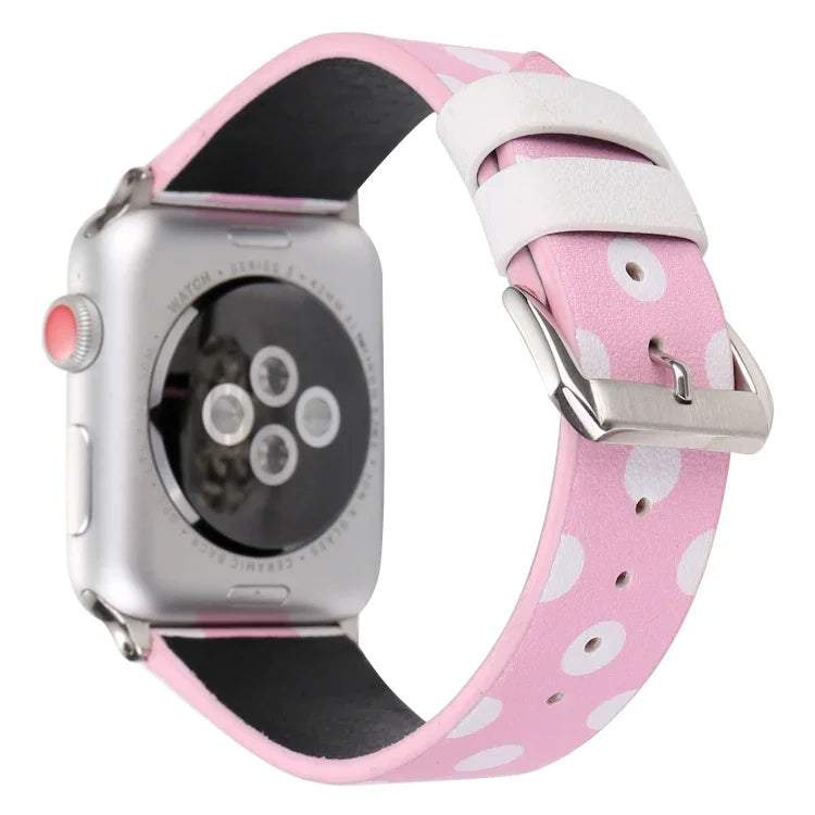 時尚點點系列錶帶，適用於 Apple Watch Series 6 & SE & 5 & 4 40mm / 3 & 2 & 1 38mm，Apple Watch Series 7 41mm / 6 & SE & 5 & 4 40mm / 3 & 2 & 1 38mm，Apple Watch Series 8&7 41mm / SE 2&6&SE&5&4 40mm / 3&2&1 38mm