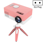 J15 1920 x 1080P 高清家用迷你 LED 投影機帶三腳架支架，支持 AV / HDMI x 1 / USB x1 / TF x 1，歐規插頭，美規插頭，英規插頭，澳規插頭
