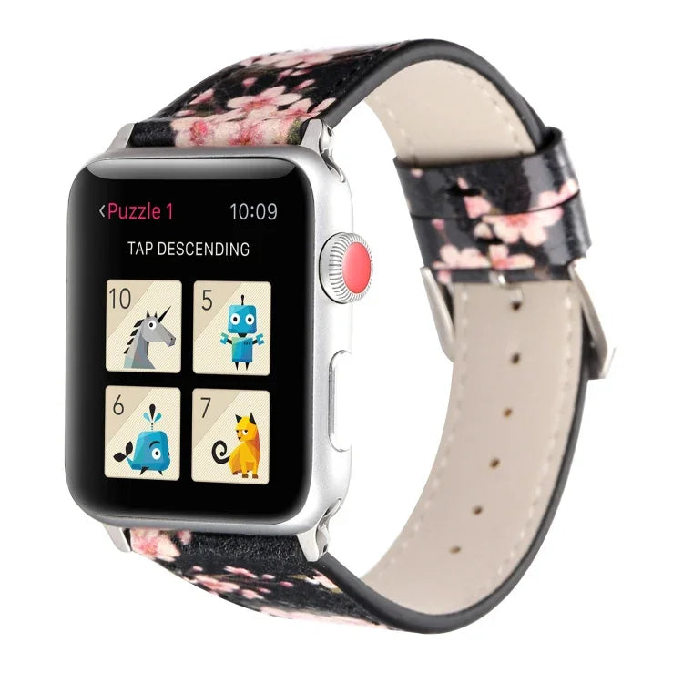 Plum 系列皮革替換錶帶，適用於 Apple Watch Series 6 & SE & 5 & 4 44mm / 3 & 2 & 1 42mm，適用於 Apple Watch Ultra 49mm / Series 8&7 45mm / SE 2&6&SE&5&4 44mm / 3&2&1 42mm，適用於 Apple Watch Series 7 45mm / 6 & SE & 5 & 4 44mm / 3 & 2 & 1 42mm