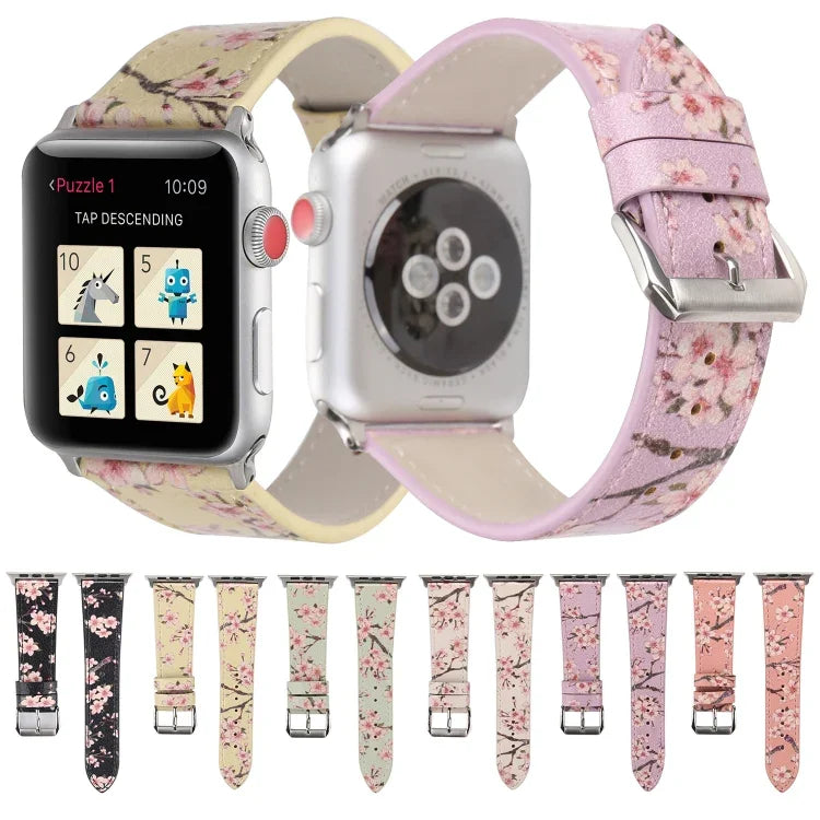 Plum 系列皮革替換錶帶，適用於 Apple Watch Series 6 & SE & 5 & 4 44mm / 3 & 2 & 1 42mm，適用於 Apple Watch Ultra 49mm / Series 8&7 45mm / SE 2&6&SE&5&4 44mm / 3&2&1 42mm，適用於 Apple Watch Series 7 45mm / 6 & SE & 5 & 4 44mm / 3 & 2 & 1 42mm