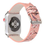 Plum Series Leather Replacement Watchbands For Apple Watch Series 6 & SE & 5 & 4 40mm / 3 & 2 & 1 38mm, For Apple Watch Series 8&7 41mm / SE 2&6&SE&5&4 40mm / 3&2&1 38mm, For Apple Watch Series 7 41mm / 6 & SE & 5 & 4 40mm / 3 & 2 & 1 38mm