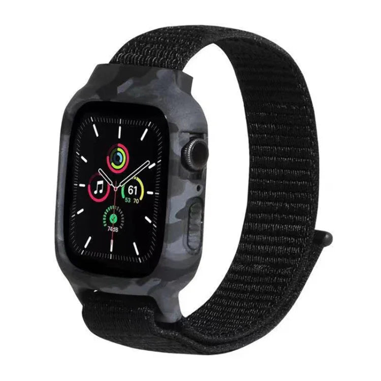 尼龍替換腕帶錶帶，適用於 Apple Watch Series 6 & SE & 5 & 4 40mm / 3 & 2 & 1 38mm，適用於 Apple Watch Series 7 41mm / 6 & SE & 5 & 4 40mm / 3 & 2 & 1 38mm