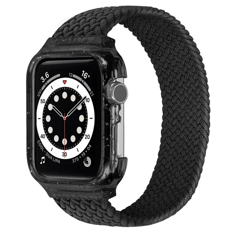 編織替換腕帶錶帶附框架，適用於 Apple Watch Series 6 & SE & 5 & 4 44mm / 3 & 2 & 1 42mm，128mm、135mm、140mm、145mm、150mm、155mm、160mm、165mm