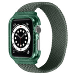 編織替換腕帶錶帶附框架，適用於 Apple Watch Series 6 & SE & 5 & 4 44mm / 3 & 2 & 1 42mm，128mm、135mm、140mm、145mm、150mm、155mm、160mm、165mm