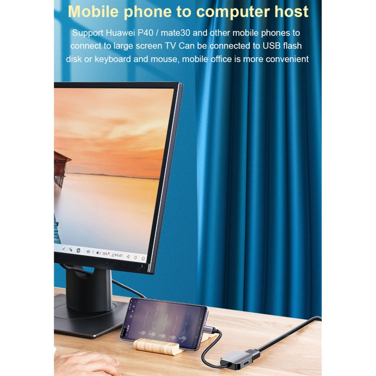 HW-6002 2合1 Type-C / USB-C轉HDMI + VGA轉接器，HW-6002