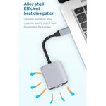 HW-6002 2合1 Type-C / USB-C轉HDMI + VGA轉接器，HW-6002