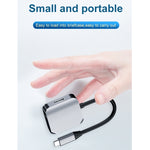 HW-6002 2合1 Type-C / USB-C轉HDMI + VGA轉接器，HW-6002