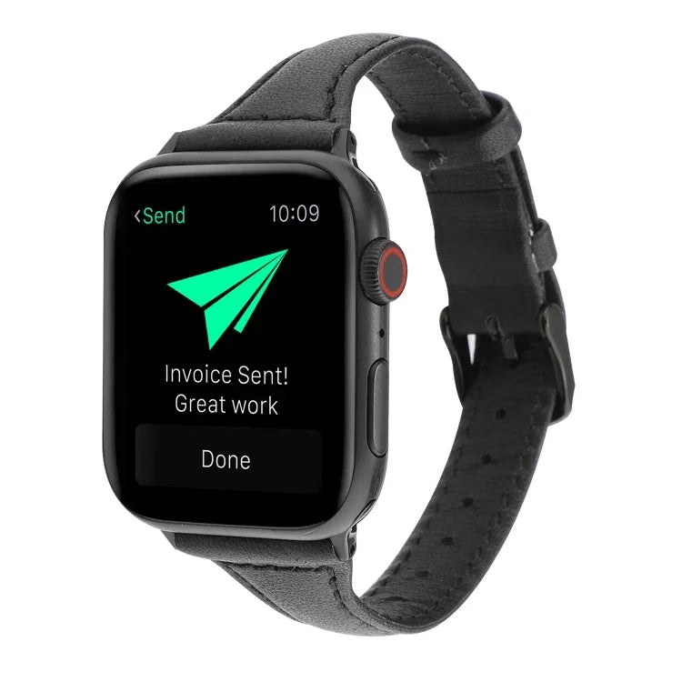瘋馬紋真皮錶帶，適用於 Apple Watch Series 7 41mm / 6 & SE & 5 & 4 40mm / 3 & 2 & 1 38mm，適用於 Apple Watch Series 8&7 41mm / SE 2&6&SE&5&4 40mm / 3&2&1 38mm