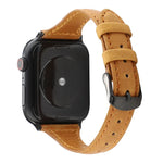 瘋馬紋真皮錶帶，適用於 Apple Watch Series 7 41mm / 6 & SE & 5 & 4 40mm / 3 & 2 & 1 38mm，適用於 Apple Watch Series 8&7 41mm / SE 2&6&SE&5&4 40mm / 3&2&1 38mm