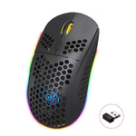 HXSJ T90 RGB 燈光三模式無線遊戲滑鼠