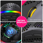 HXSJ T90 RGB 燈光三模式無線遊戲滑鼠