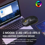 HXSJ T90 RGB 燈光三模式無線遊戲滑鼠