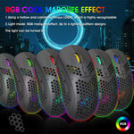 HXSJ T90 RGB 燈光三模式無線遊戲滑鼠