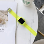 糖果色透明 TPU 錶帶 適用於 Apple Watch Series 6 & SE & 5 & 4 40mm，適用於 Apple Watch Series 7 41mm / & 6 & SE & 5 & 4 40mm