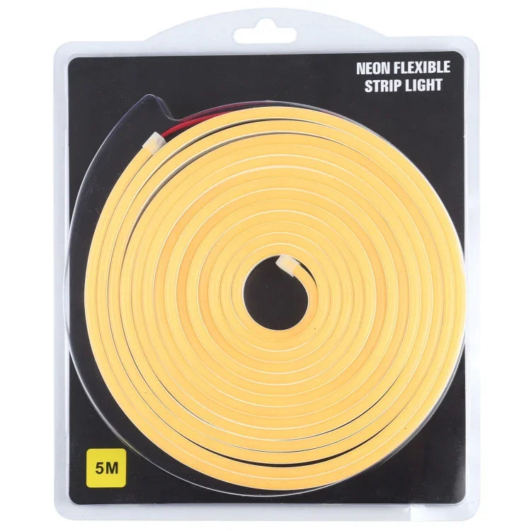 CJ-1206 12V 6A 5m IP65 Waterproof Silicone Neon LED Strip Light, US Plug