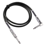TC048SL 6.35毫米直頭轉彎頭電吉他音頻線，1.8米、3米、6米、10米