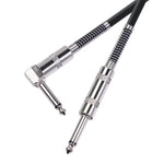 TC048SL 6.35毫米直頭轉彎頭電吉他音頻線，1.8米、3米、6米、10米