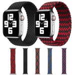 Mixed Color Nylon Braided Single Loop Replacement Watchbands For Apple Watch Series 6 & SE & 5 & 4 44mm / 3 & 2 & 1 42mm, S, M, L