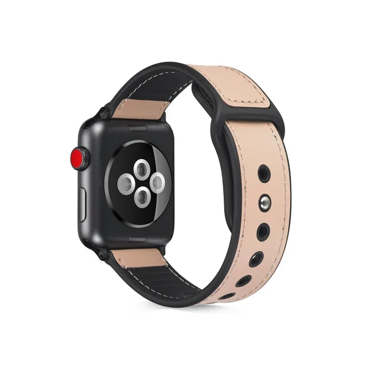 貼皮 TPU 錶帶，適用於 Apple Watch Series 6 & SE & 5 & 4 44mm／3 & 2 & 1 42mm