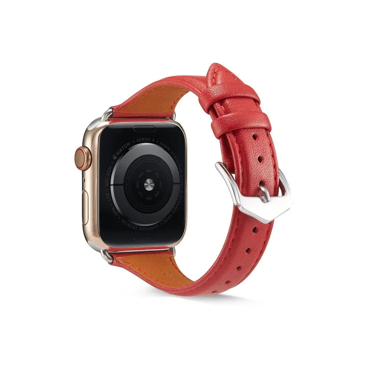 真皮錶帶，適用於 Apple Watch Series 6 & SE & 5 & 4 40mm／3 & 2 & 1 38mm，Apple Watch Series 8&7 41mm／SE 2&6&SE&5&4 40mm／3&2&1 38mm，Apple Watch Series 7 41mm／6 & SE & 5 & 4 40mm／3 & 2 & 1 38mm