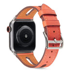 Top-grain Leather Watchband For Apple Watch Series 6 & SE & 5 & 4 40mm / 3 & 2 & 1 38mm