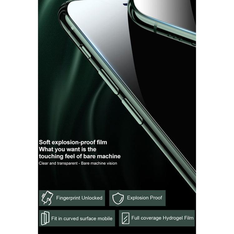 2片IMAK 0.15mm曲面全屏保護水凝膜前保護貼，適用於iPhone 12 Pro Max