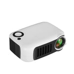 TRANSJEE A2000 320x240P 1000 ANSI 流明迷你家庭影院高清數位投影機，插頭類型：美規插頭，插頭類型：美規插頭（白色）