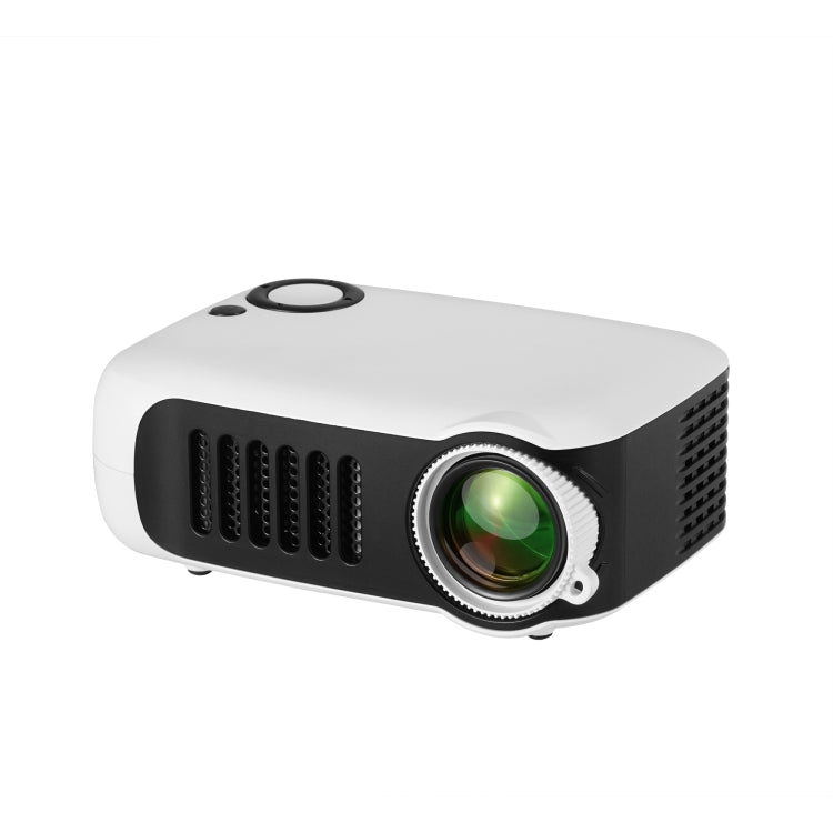 TRANSJEE A2000 320x240P 1000 ANSI 流明迷你家庭影院高清數位投影機，插頭類型：美規插頭，插頭類型：美規插頭（白色）