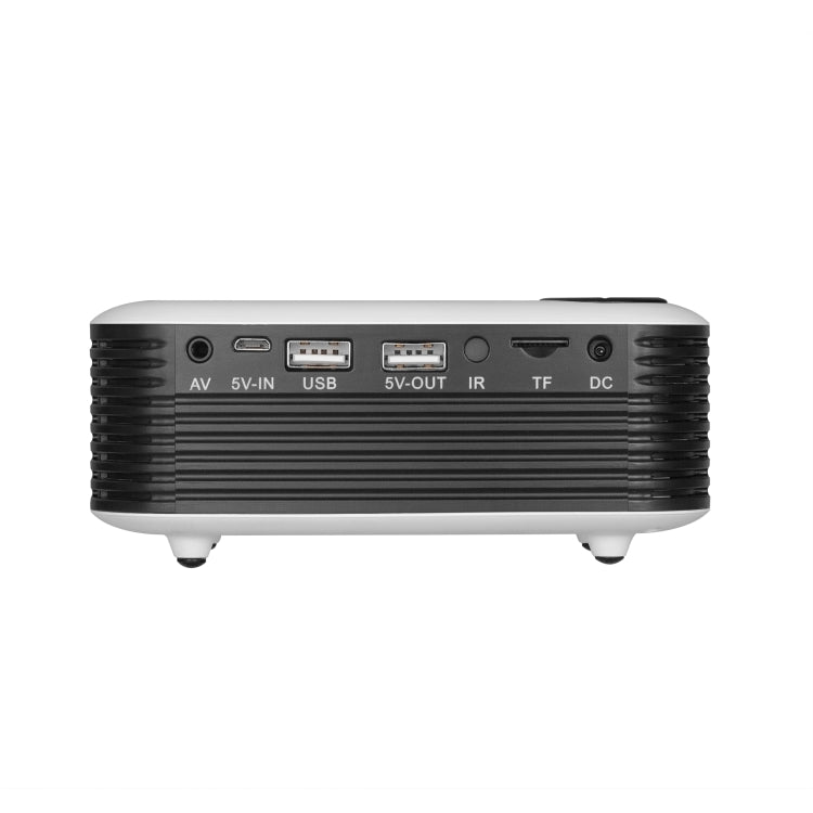 TRANSJEE A2000 320x240P 1000 ANSI 流明迷你家庭影院高清數位投影機，插頭類型：美規插頭，插頭類型：美規插頭（白色）