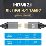 HDMI2.1 8K 120Hz高動態高清線，120Hz 50cm，120Hz 1.5米，120Hz 2米，120Hz 3米，120Hz 5米
